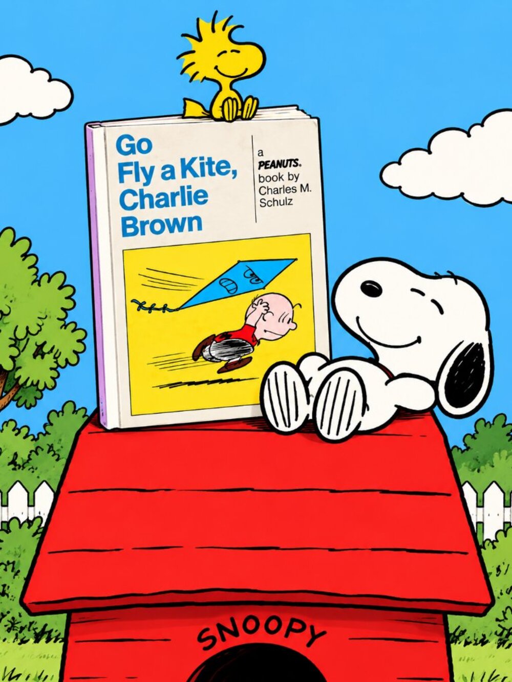 Great Vintage Hardcover Edition of the Peanuts Book Go Fly a Kite, Charlie Brown